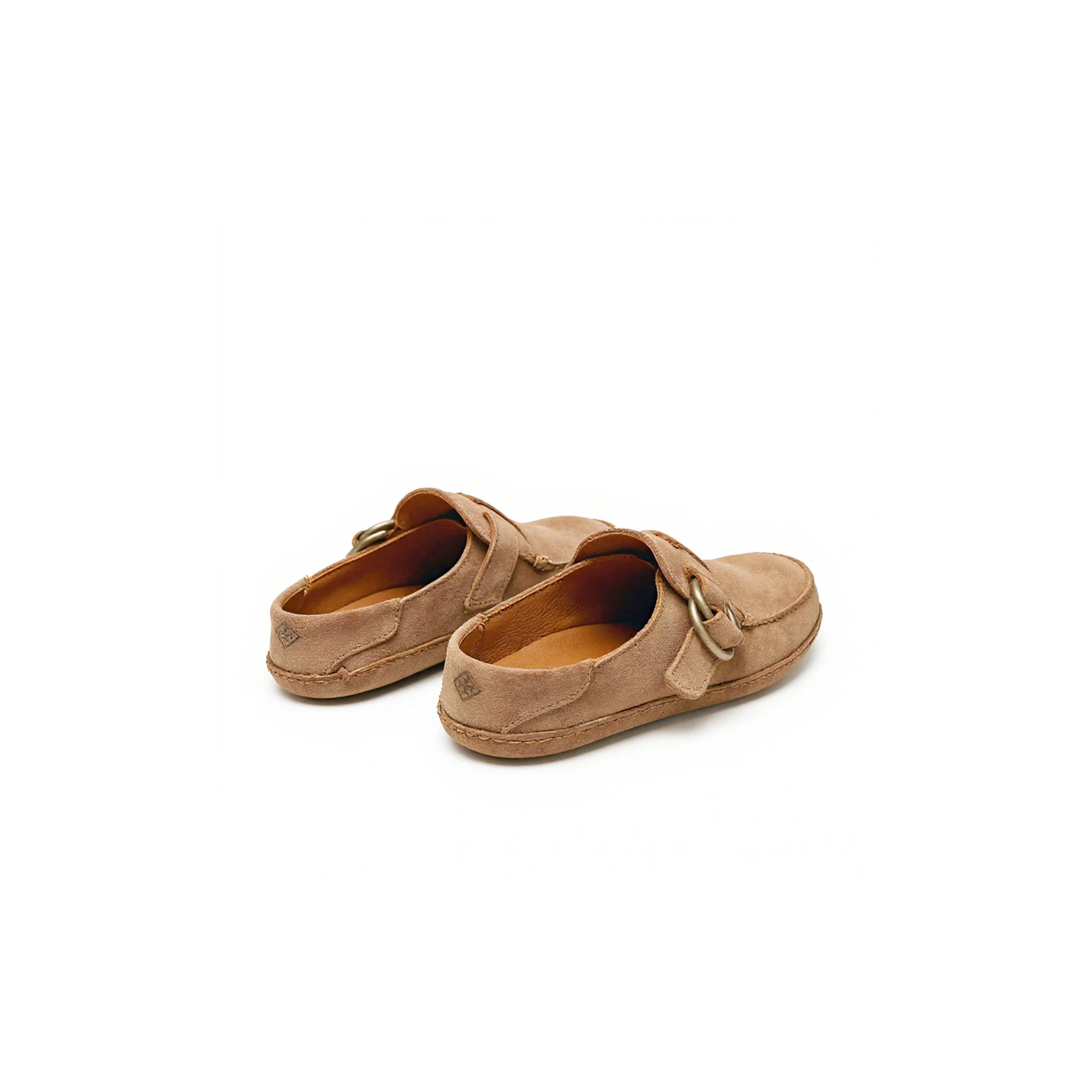 In Stock Men’s Ring Mule: Mushroom Suede - Image 4