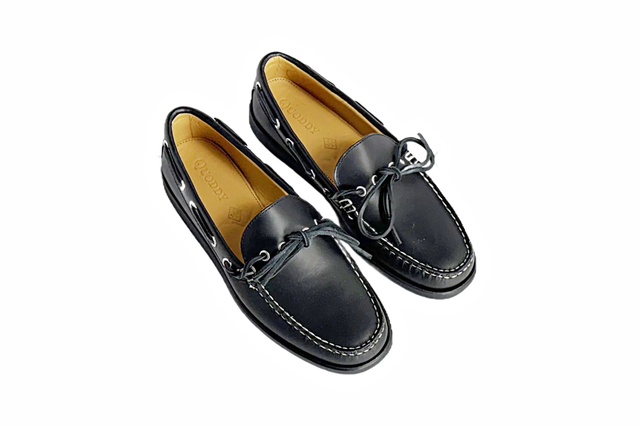In Stock Men’s Canoe Shoe: Black - Image 5