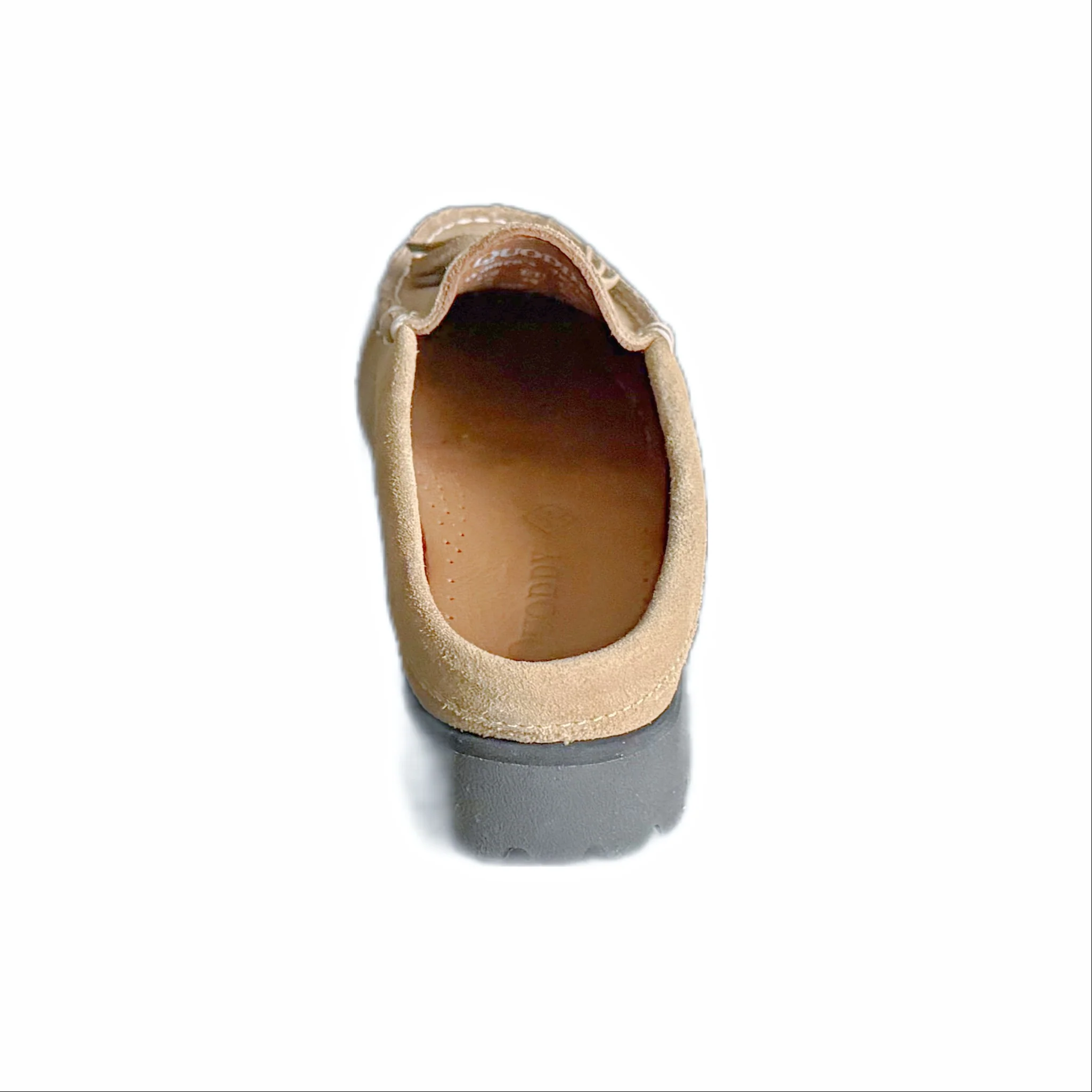 In Stock Women's Moxie Mule: Mushroom Suede - Image 4