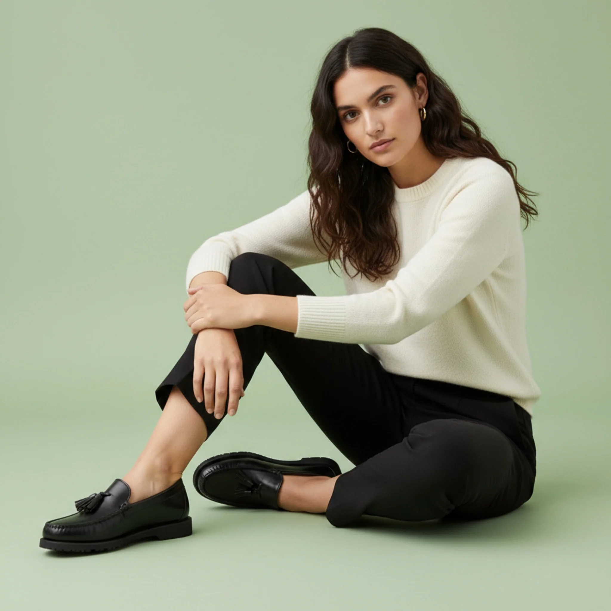 In Stock Women's Windham Tassel Slip On: Black - Image 5