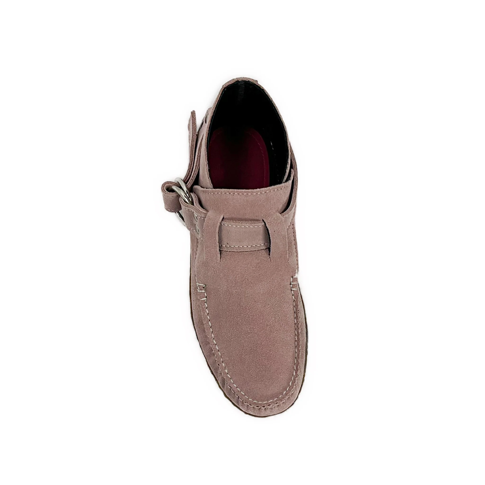 KKB Original Ring Boot - Pink Suede Leather Lined - Image 4