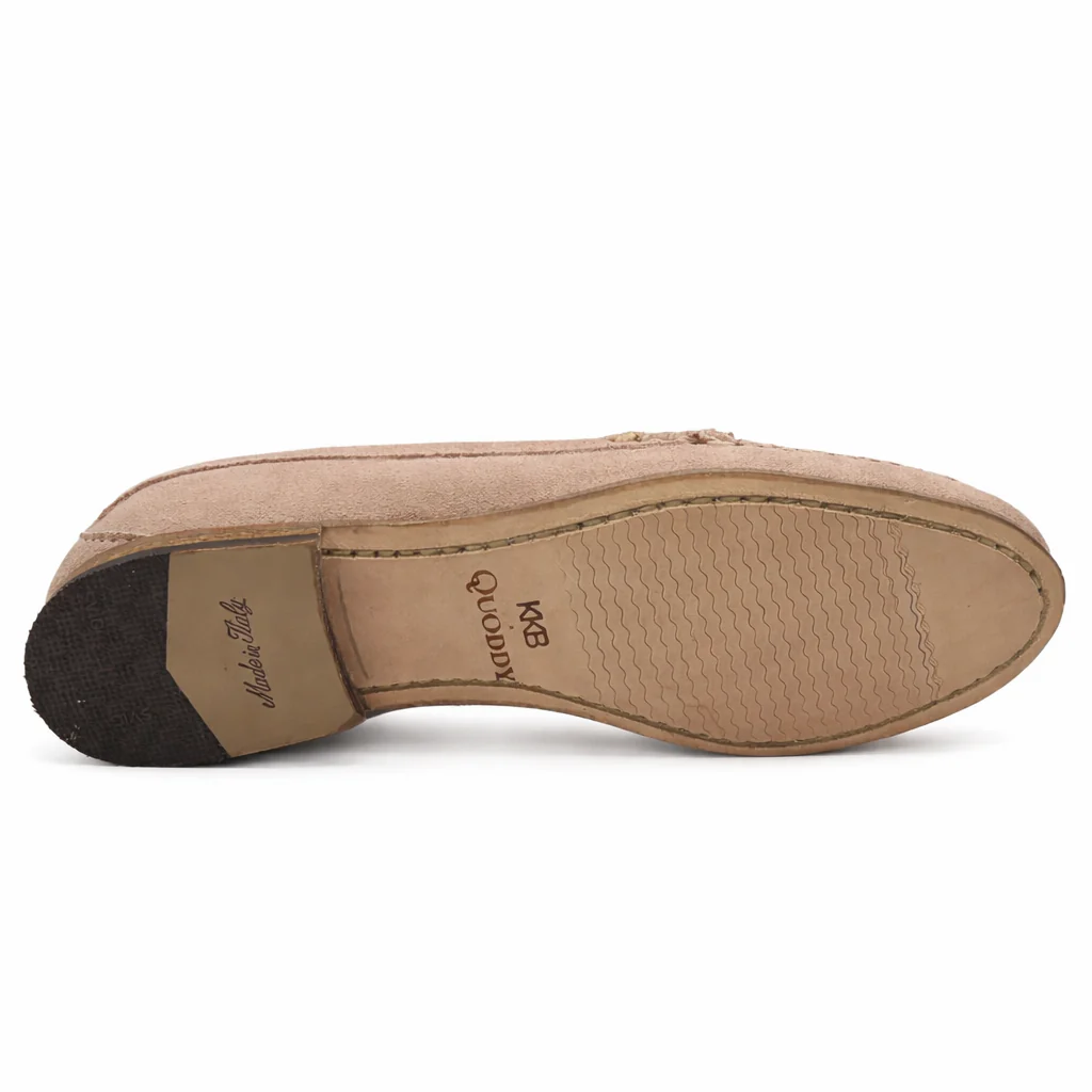 KKB Penny Loafer:  Pink Suede - Image 3