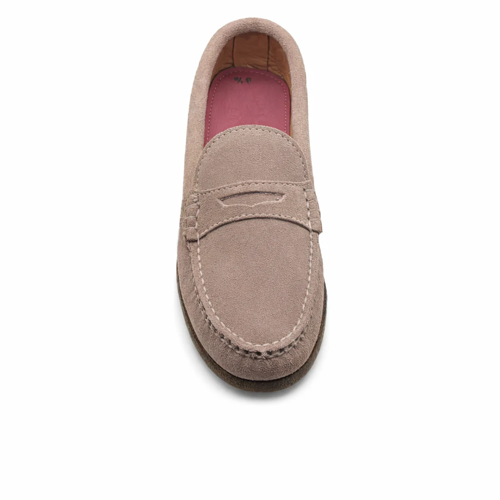 KKB Penny Loafer:  Pink Suede - Image 5