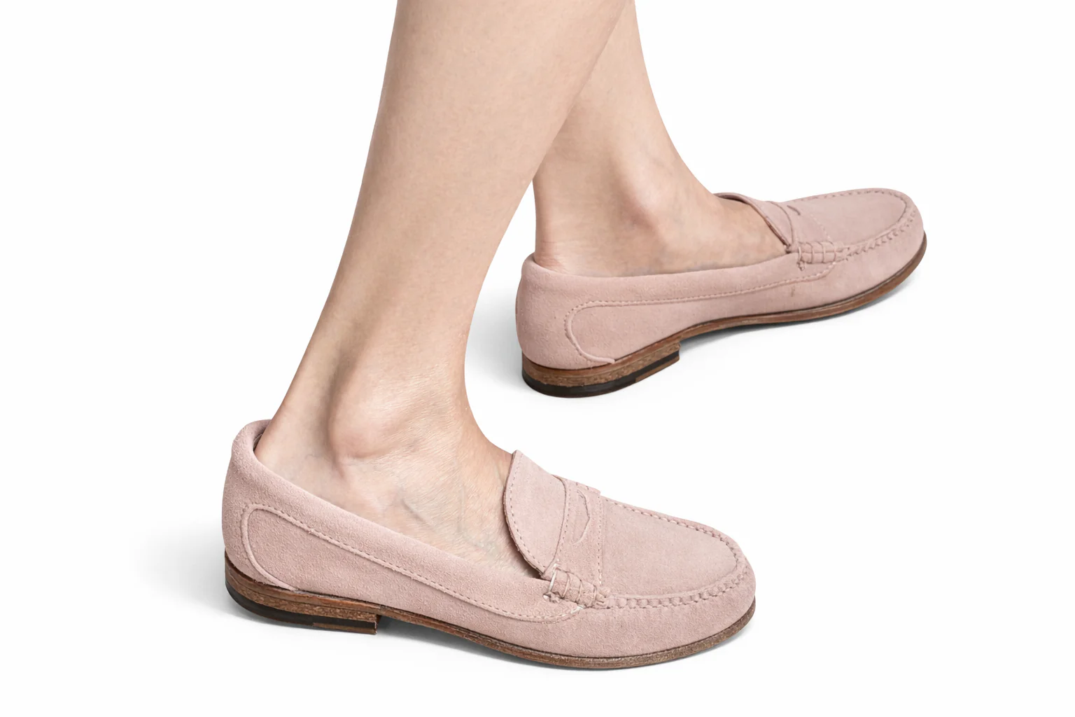 KKB Penny Loafer:  Pink Suede - Image 6