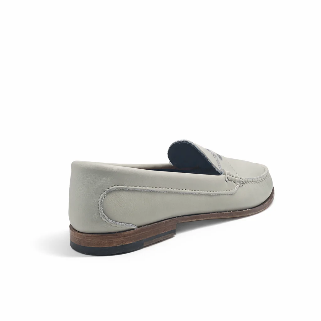 KKB Penny Loafer:  Winter White Leather - Image 5