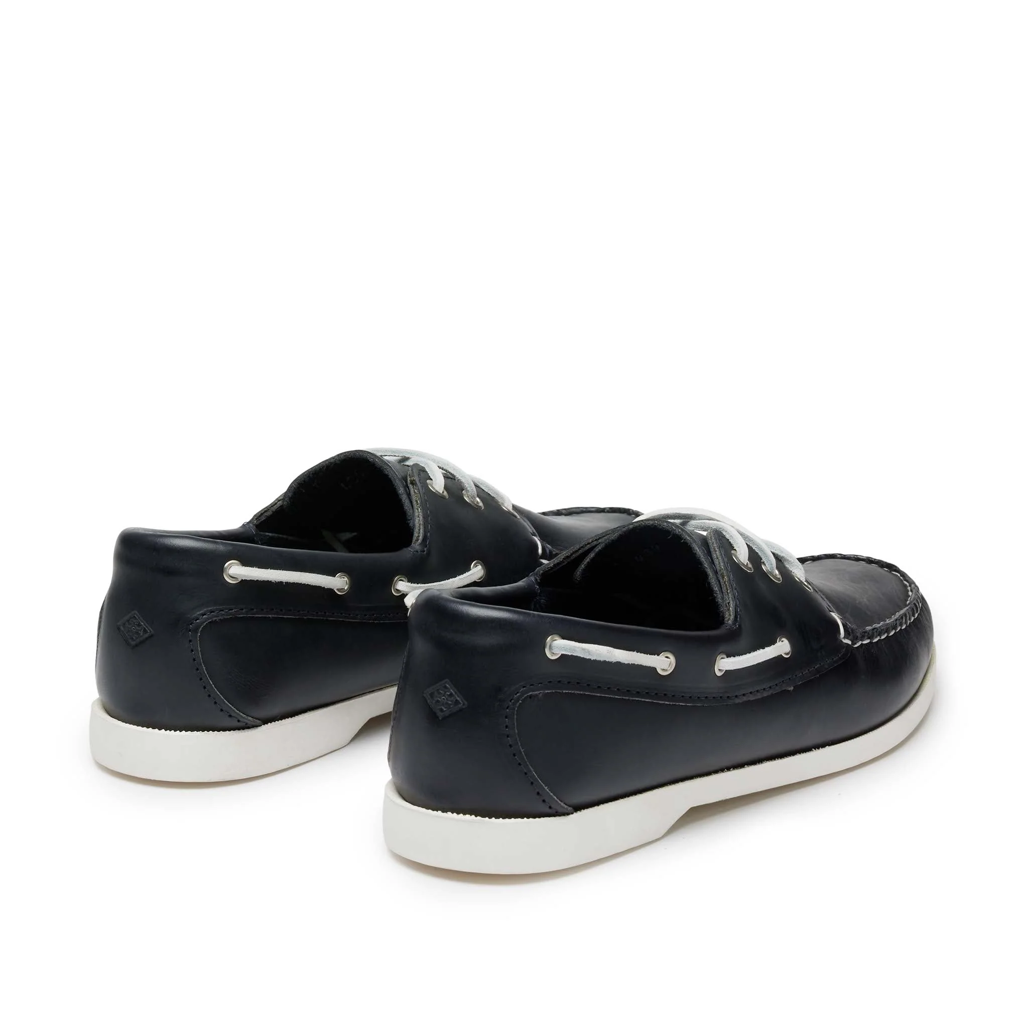 In Stock Men’s Quoddy Head Boat Shoe: Navy - Image 4